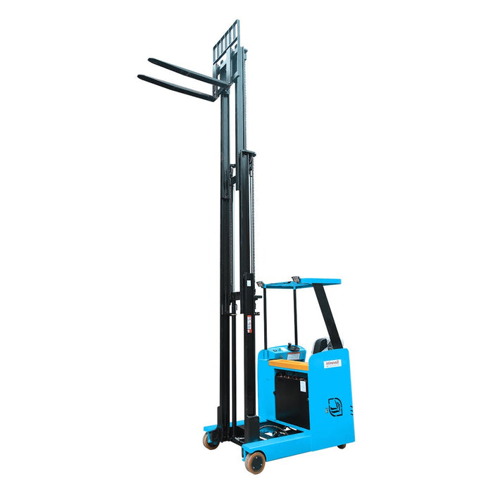 Large reach electric forklift